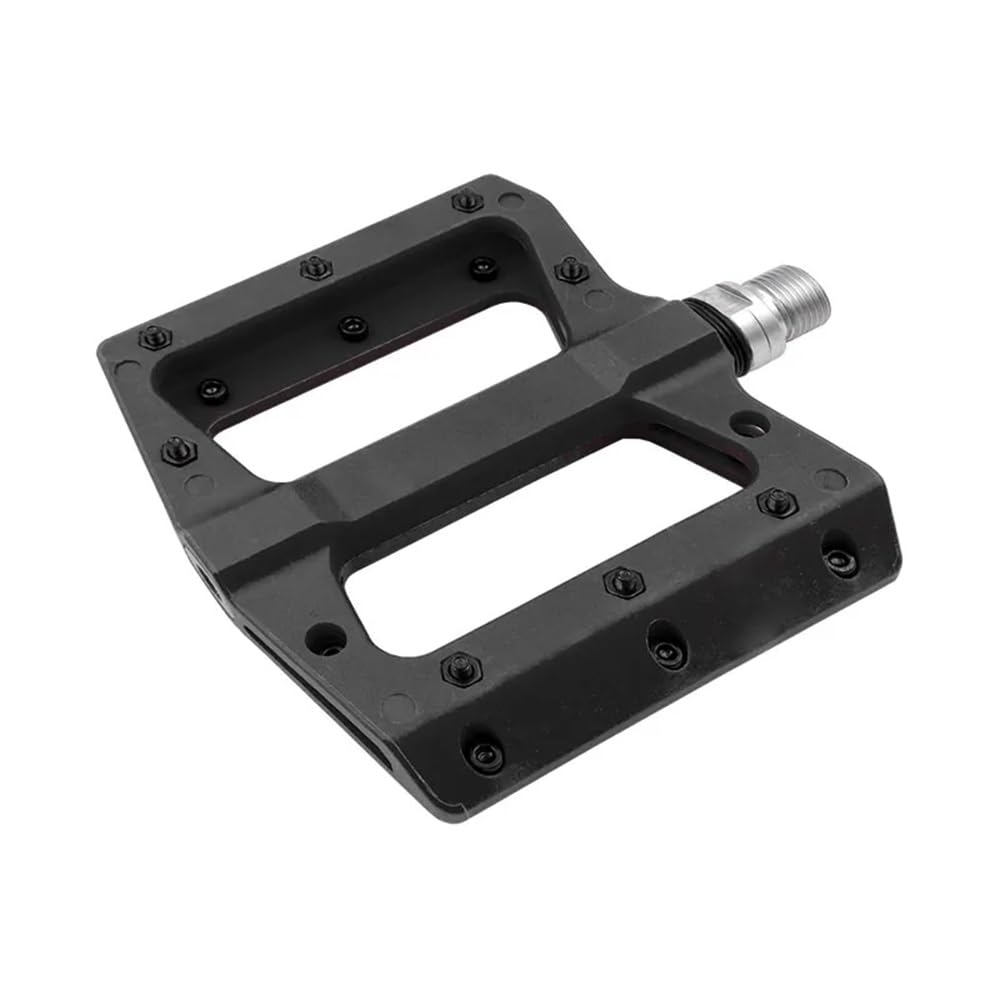 MVTEK Flat Pedals Thermoplastic Bike Pedals MTB Flat Pedals Bicycle Pedals 111 x 105 x 21 mm Weight 340 g Bike Pedal with Flat Mount and Cr-Mo Axle on Bearings. Enduro Bike Pedals Black.