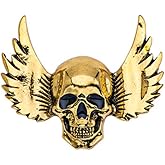 Gothic Skull Head Brooch Pin Monster Wing Skeleton Broehes Women Men Suit Coat Jacket Accessories Punk Hat Bags Pants Badges Hippie Skull Pin for Halloween