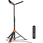 Camping Light, Large Area Lighting Floodlight, Max 118In Tall, 20000 Lumens, Suitable for Outdoor Activities, Telescopic Ligh