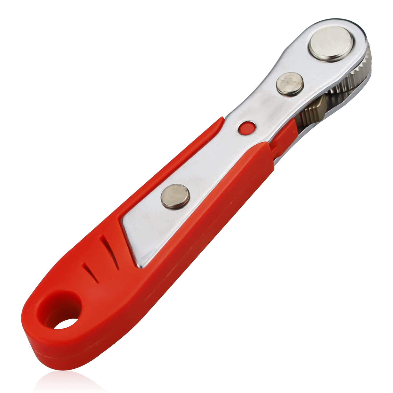 Mini Ratchet Wrench, Right Angle Phillips Magnetic Screwdriver for Awkward Spaces, with 1/4 Inch Drive High Torque Offset Reversible Mini Ratcheting Offset Screwdriver,4.5 Inch