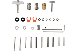 Imdinnogo New-est 3D Printer Direct Drive Extruder Pattern Basic Parts Gear Kit Replacement Great DIY Player Directly Most Extruder Compatible with Trianglb BM Tev Tornd Ender 3 CR10 CR10S TL-D3 Pro