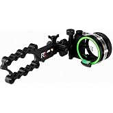 Redline Three Pin Bow Sight | Tool Free adjustment knob, rheostat light for low light conditions, 3 mounting points