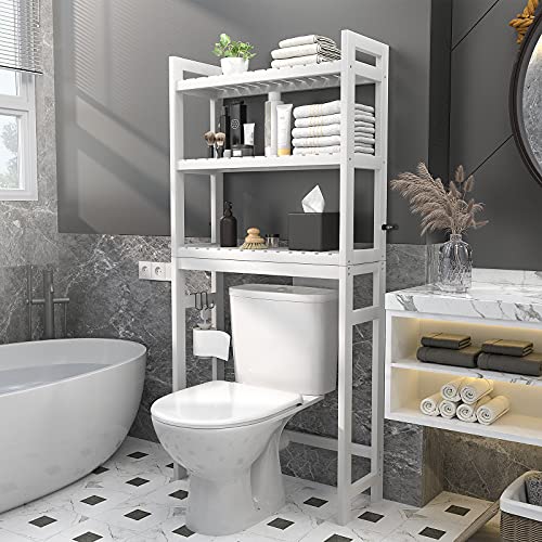 Homykic Over The Toilet Storage, Bamboo 3Tier OverTheToilet Space