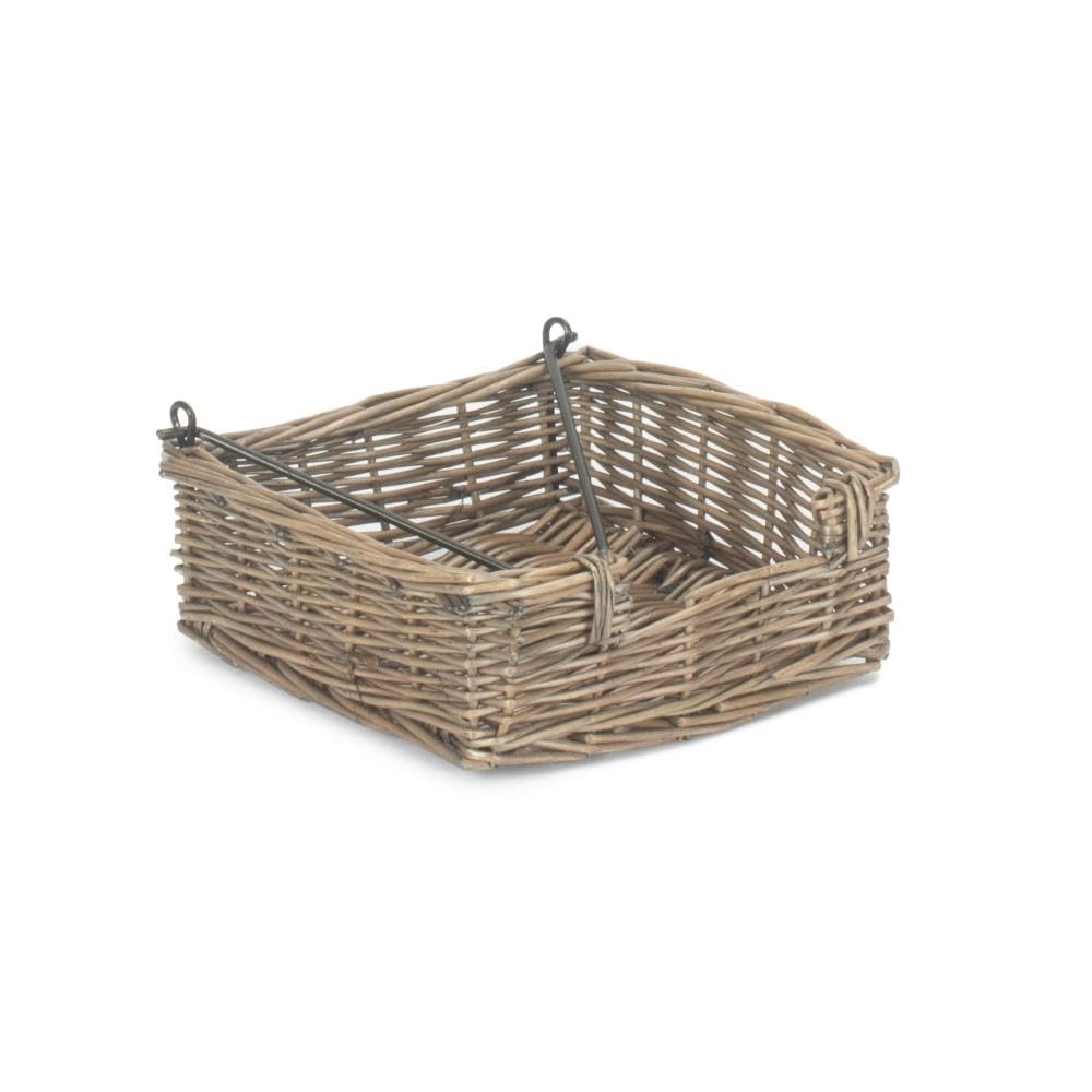 Red Hamper Antique Wash Wicker Napkin Holder