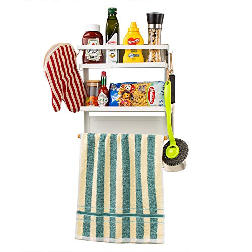 Refrigerator Spice Storage Shelf Fridge Spice Rack, 3Tier