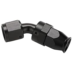 Podavelle 8AN PTFE Hose End Fitting 45 Degree Elbow