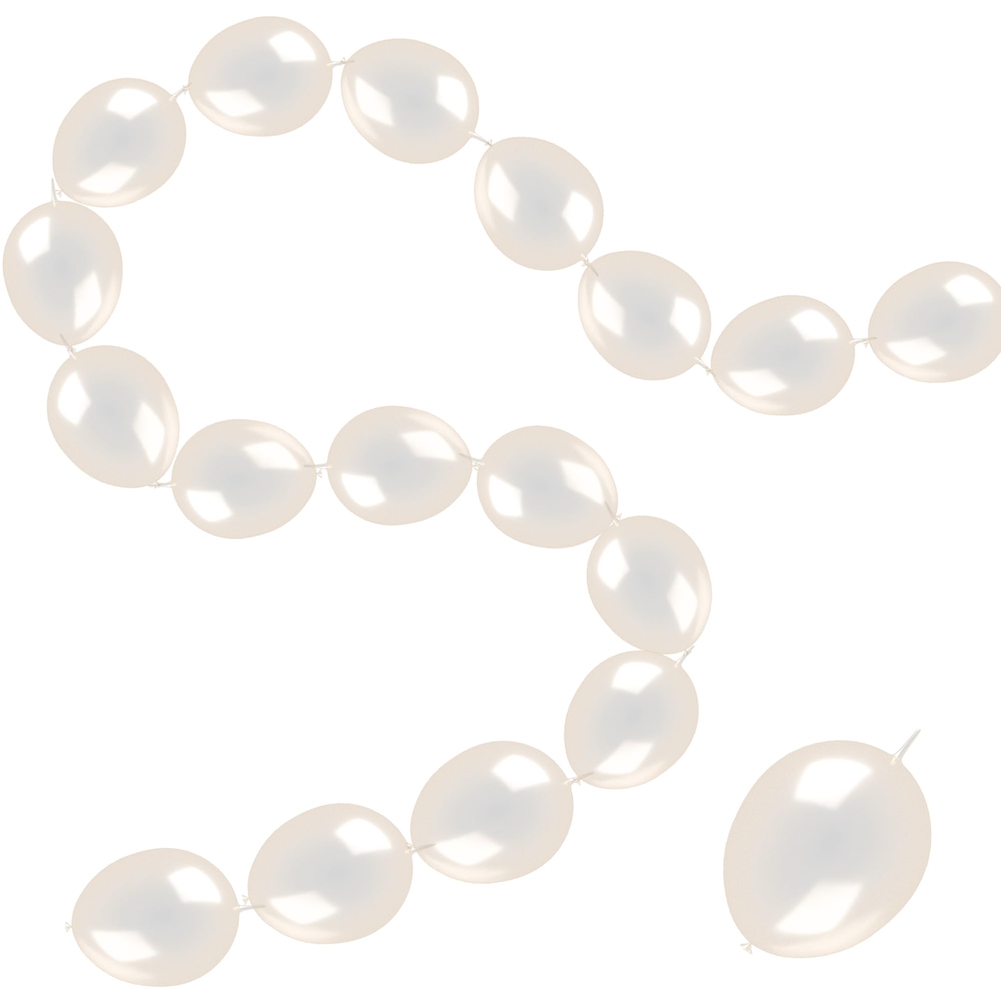 Photo 1 of 100 Pcs Quick Link Balloons Clear 6 inch, Latex Linking Balloons for Balloon Wall/Arches/Chains, Birthday Party Wedding Anniversary Graduation Arch Party Decor (clear)