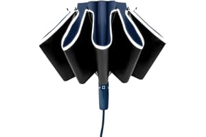 BAODINI Inverted UV Umbrella for Rain and Sun Medium Size UPF 50+ Rverse Compact Umbrella Auto Open Close
