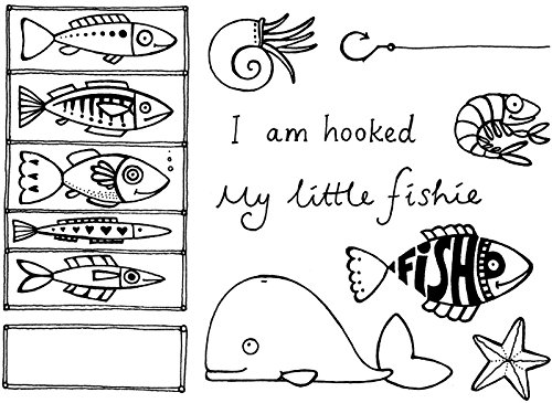Crafty Impressions A6 Cathie Shuttleworth 'I Am Hooked' Stamp