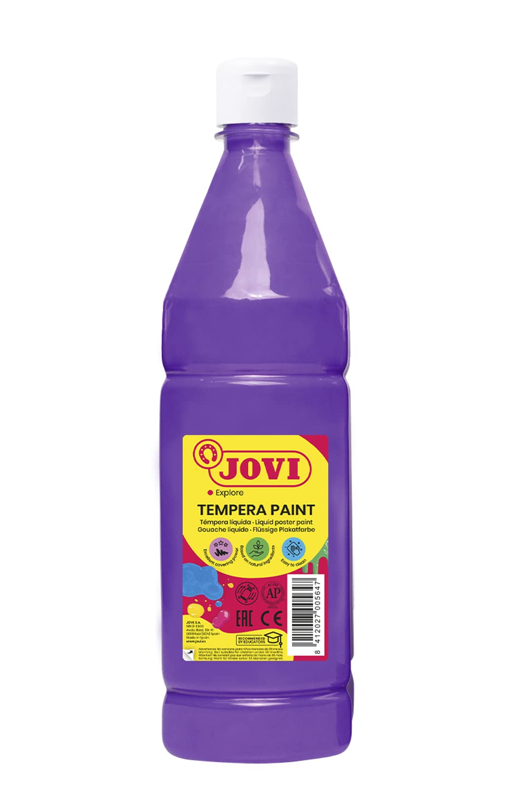 Jovi – Tempera Paint Liquid, 1000 ml, Colour Purple (51123)