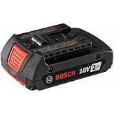 Bosch BAT612 18V Lithium-Ion 2 Ah Standard Power Battery | CoolPack heat dissipation, charge-status indicator, cold-weather operation