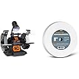 WEN BG4280 5-Amp 8-Inch Variable Speed Bench Grinder with Flexible Work Light & POWERTEC 15505 White Aluminum Oxide Grinding Wheel, 8-Inch by 1-Inch, 5/8-Inch Arbor, 120 Grit
