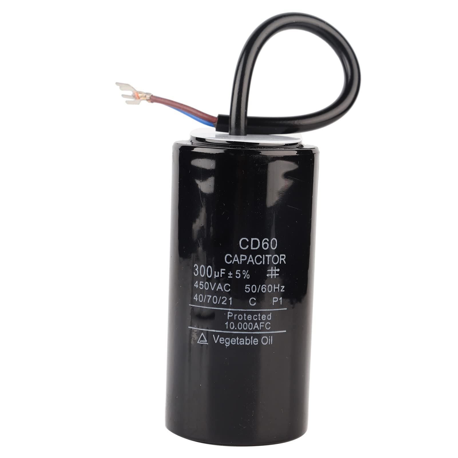 High Conductivity CD60 Light-weight 450V 300uf Double Pin Design Motor Starting Capacitor for Pump Motor