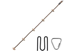 HYPONIX SPORTING Climbing Rope Expansion for Monkey Line, Gorilla Line & Ninja Warrior Obstacle Courses, Durable and Easy-to-Install Outdoor Accessory, Secure Buckles and Carabiners, Versatile Training Tool