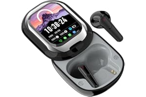 AFFOMO AI Translation Earbuds Real Time, 139 Languages Translator Earbuds with APP, Support Dialing LCD Screen Translating Earbuds Device for Travel Learning with Charging Case Fit iOS & Android (Black)