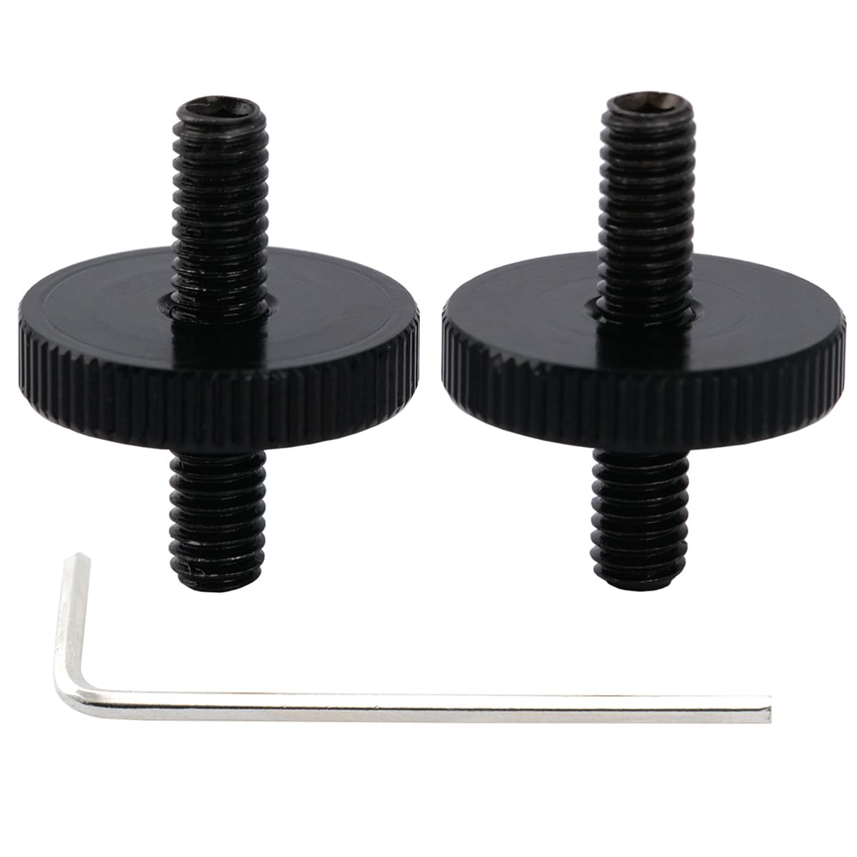 Musiclily Pro M4 Metric ABR-1 Tune-o-matic Bridge Mounting Stud Posts for Epiphone Les Paul Style Electric Guitar, Black (Set of 2)