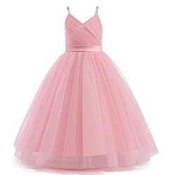 Nileafes Flower Girls Sleeveless Maxi Dress