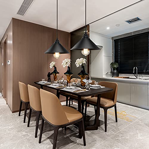 Plug in Pendant Light, Industrial Hanging Light with Plug in Cord