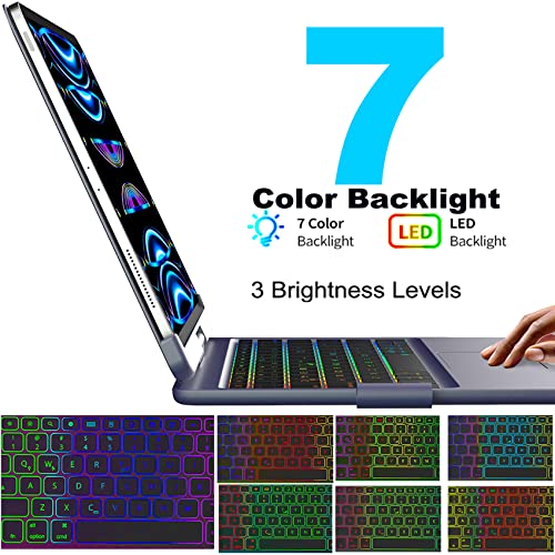 Kolude Magnetic Keyboard for IPad Air 10.9 5th,4th Generation IPad Pro 11 inch Case with Keyboard (4th, 3rd, 2nd and 1st) Ipad 10.9 Keyboard Multi-Touch Trackpad
