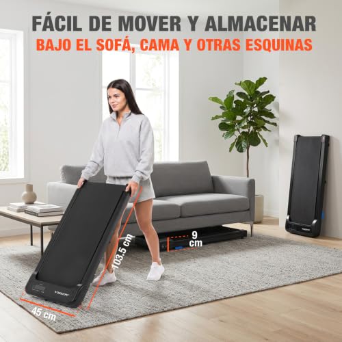 Altera Rambler - Caminadora Eléctrica Vibratoria Plegable Inclinacion | 120 kg, Motor 2.75 HP, 1-6 km/h, Vibración 4 Niveles, Inclinación Manual, Control Remoto, Compacta para Casa y Oficina