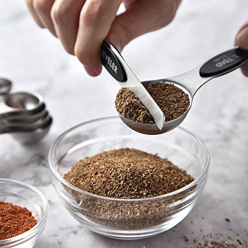 Emoly Measuring Spoons Set, Stainless Steel, UpgradedTeaspoon