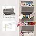 EZOWare Over The Door Organizer with 4 Pocket, Hanging Storage Organizer for Pantry Baby Nursery Bathroom Closet Dorm (Pack of 1, Gray)