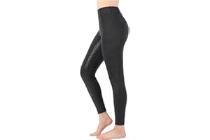 TURNHIER Women Riding Tights Pockets,Women Training Breeches Pants with Silicone Grip