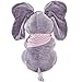 MLSH Cute Musical Baby Toys Animated Flappy Elephant Plush Toy Peek A Boo Animal Doll Plush Stuffed Toys for Baby Birthday Gift Pink Adjust Volume