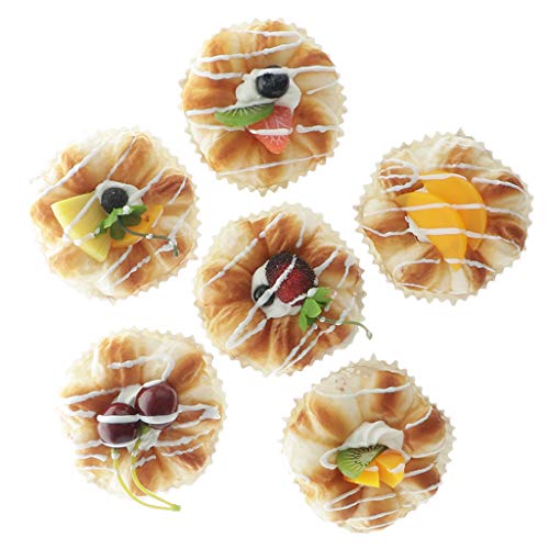 B Blesiya 6PCS Artificial Bread Hotel Kitchen Decorative Food - Thumbnail 4