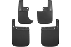 Tecoom Mud Flaps Splash Guards Compatible with Jeep Gladiator 2020-2023 2024 Heavy Duty Mud Guards Front and Rear Black Set of 4 ABS Molded（Not for Rubicon）