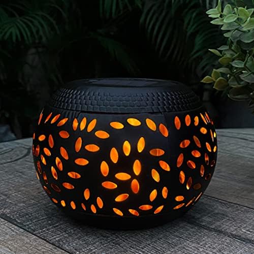 Solar Table Lights Outdoor Waterproof Dancing Flickering Flame Lamp