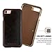 Pierre Cardin iPhone 8 Leather Case / iPhone 7 Case Protective Slim fit Snap On Hard Back Cover for iPhone 8 / iPhone 7 Coffee Brown