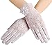 Bienvenu Women's Sun Gloves Touch Screen Driving Gloves, Lace Gloves Women Wedding Dress Gloves, Purple