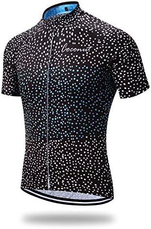 Men's Cycling Jersey Shorts Sleeve Bike Clothing Biking Shirt with 3 Pockets
