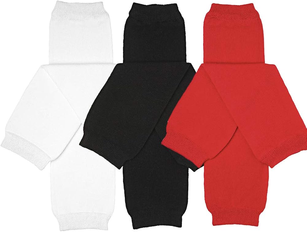 juDanzy Neutral Solid 3 Pairs of Leg Warmers in Neutral