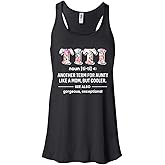 TeesPass Women's Titi Definition for Funny Auntie Aunty Aunt Shirt Flowy Racerback Tank Top