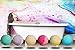 CUCGEN Bath Bombs Gift Set of 6 - USA Handmade with Natural Ingredients & Premium Fragrance Oil Blends - Coconut Oil - 4.5oz Each Individually Shrink Wrapped - Non-Greasy & No Glitter
