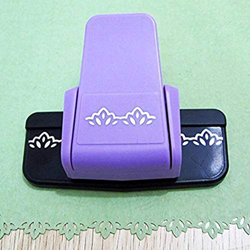 DierCosy New Fancy Border Punch Flower Design Embossing Punch Scrapbook Handmade Edge Equipment DIY Paper Cutter Handmade Craft Gift Household Products