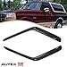 AUTEX 2 Pcs Tape On Window Visor Compatible with Bronco 1980-1996 F-Series Pickup Regular & Super Cab Window Deflector Visor Sun Rain Shade Wind Guard