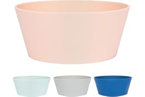 Waggo Habit Silicone Dog Bowl for All Breeds - Modern Heavyweight Silicone, Durable Pet Food and Water Dish Crock, Dishwasher Safe (Rose)