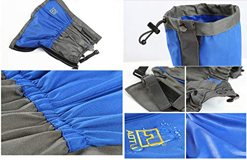 AOTU Wear Resistant Outdoor Hiking Leg Gaiter for Hiking, Walking, Hunting, Mountain Climbing and Snowshoeing (Black)