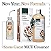 Keto Coffee Creamer with MCT Oil, 16oz Smooth Caramel *Emulsified, No Blending Required* Unsweetened & Dairy Free, C8 & C10 MCTs from Organic Non-GMO Coconuts - NO Palm Oil, by Natural Force