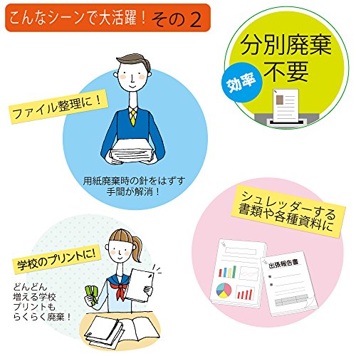 Kokuyo Harinacs Japanese Stapleless Stapler Ten-Sheet Binding White SLN-MSH110W - Thumbnail 6