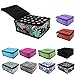 Essential Oils Storage – pureGLO 30 Bottle Essential Oil Carrying Case - Essential Oil Organizer Bag Travel Carrier Holds 5ml, 10ml, 15ml Vials – Holder for Young Living & Doterra Containers Floral