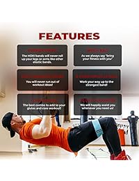 Resistance Booty Bands for Men & Women, Best Resistance Fabric Sling Band for Lunges, Hips & Glutes Exercises, Ideal 3 Levels Hip Band with 2 Core Sliders + Jump Rope for Squats, Workout, Fitness, Gym