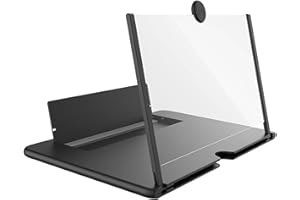 Cell Phone Screen Amplifier 14in Pull Out Foldable Eye Screen Magnifier for Movie Video Black Professional Accessories for Us