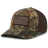 Realtree Patriotic Trucker Hat, Structured Baseball Hat, American Flag | One Size Fits Most