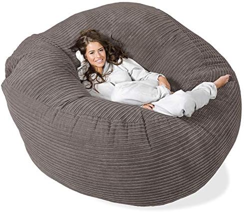 The Lounge Pug Mega Mammoth Sofa Bean Bag - Steel