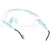 UKNOW Safety Glasses Over Eyeglasses, Anti Fog Safety Goggles ANSI Z87.1, Adjustable Protective Eyewear