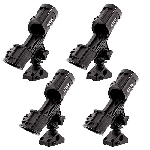 Scotty Orca Rutenhalter mit seitlicher/Deck Halterung #400-BK-QUAD
